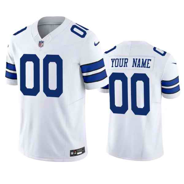 Men's Dallas Cowboys Custom White 2023 F.U.S.E.  Limited Stitched Football Jersey